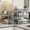 Flash Sale Dish Drying Rack Stainless Steel Storage Rack Adjustable Accessories Organizer Large Rust-Proof Dish Drainer With Ute
