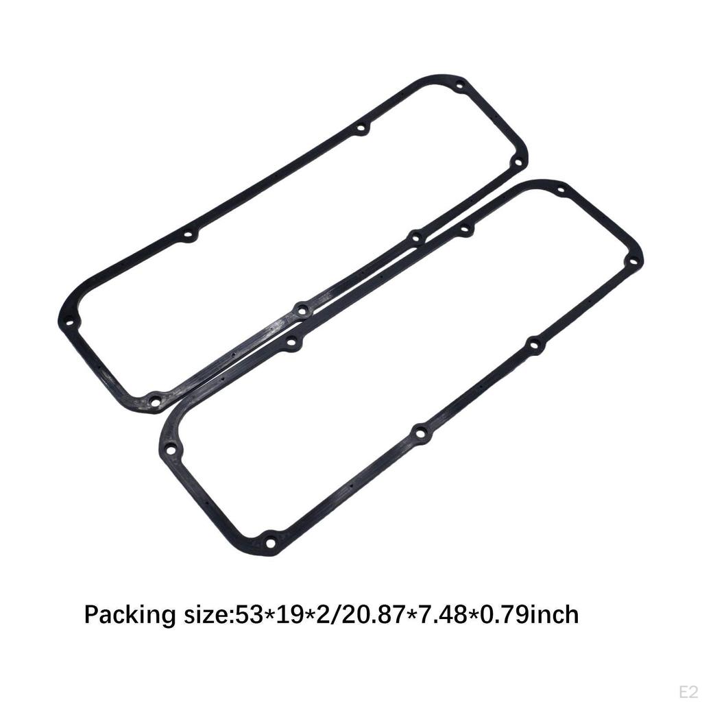 2x Rubber Valve Cover Gaskets Equipment Assembly for Ford 351C 1970-82