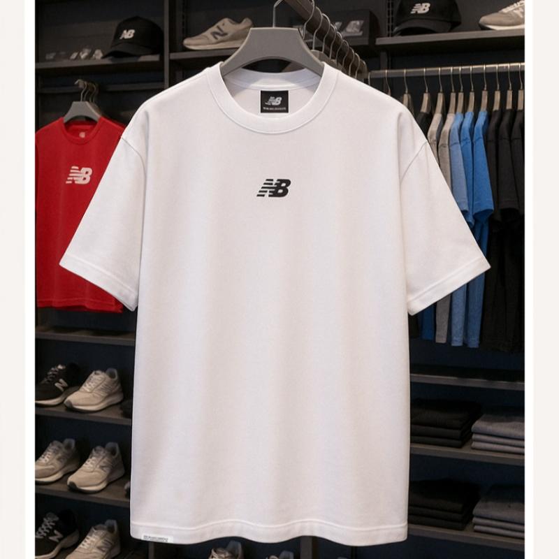 New Balance Nb ESSential Center Logo Men S And woMen S Short Sleeve Tee White Nbnee21033 10