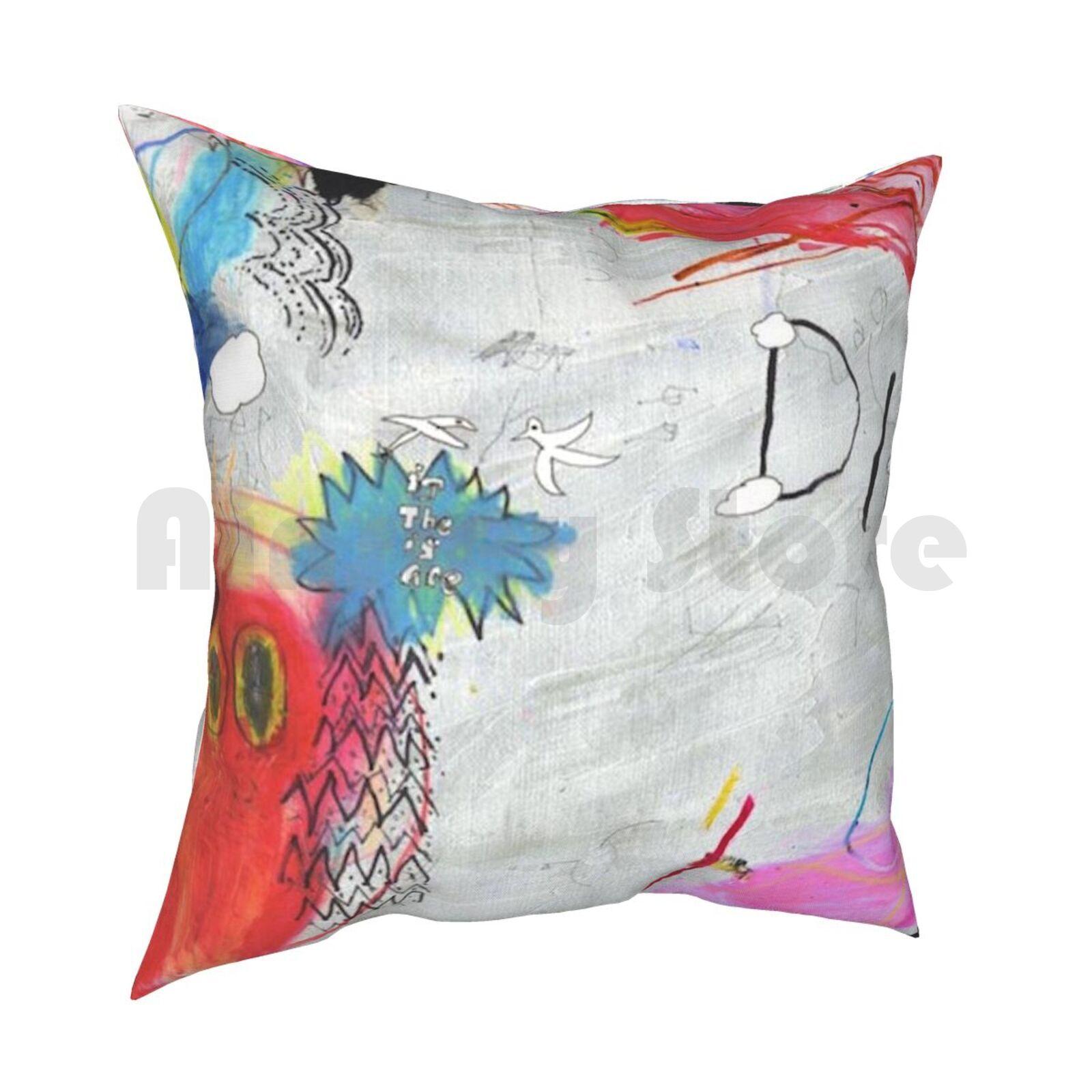 DiivIs The Is Are Pillow Case Printed Home Soft DIY Pillow Cover Diiv Diiv Is The Is Are Is The Is Are Is The Is Are Album 30x30cm 12x12in