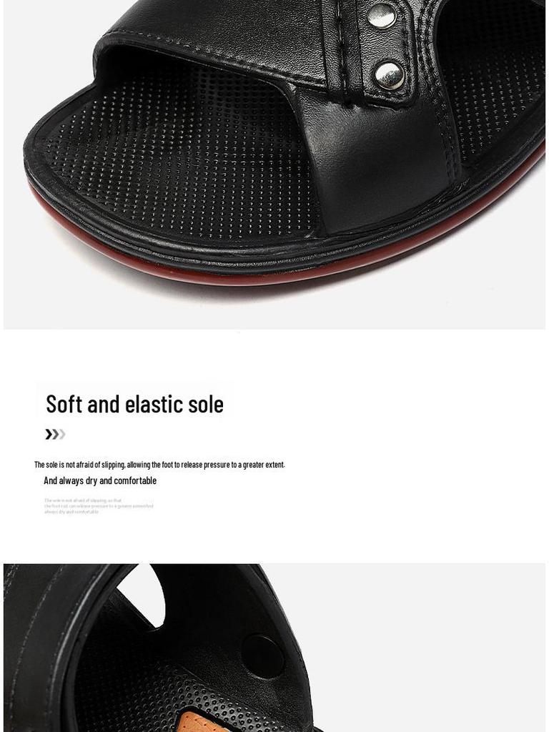 Men's Summer Comfort Waterproof Non-Slip Dual-Use Sandals with Thick Sole