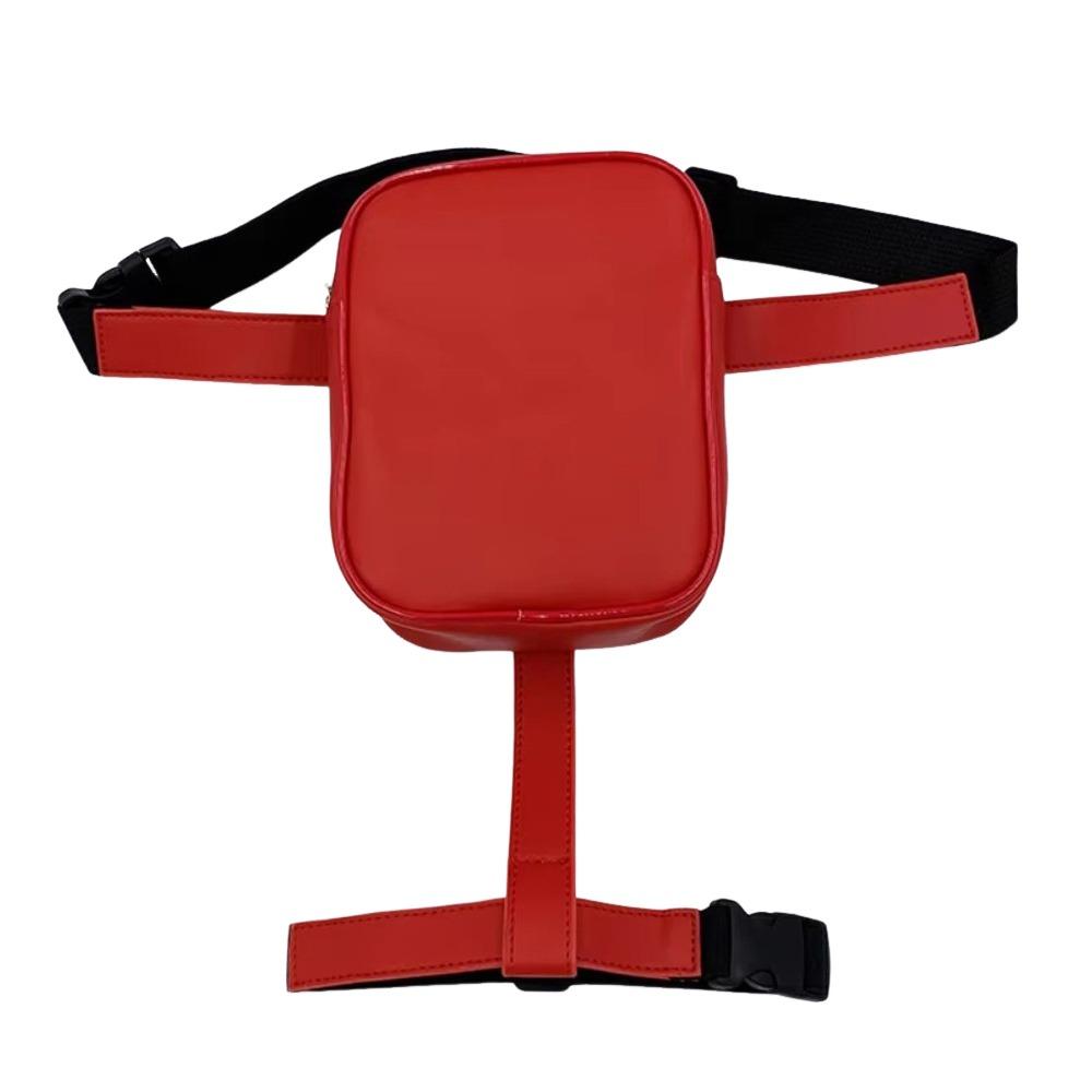 

Fashion Large Capacity Waist Leg Belt Bag PU Leather Waterproof Hip Hop Motorcycle Bag Waist Pouch Bag Outdoor красный