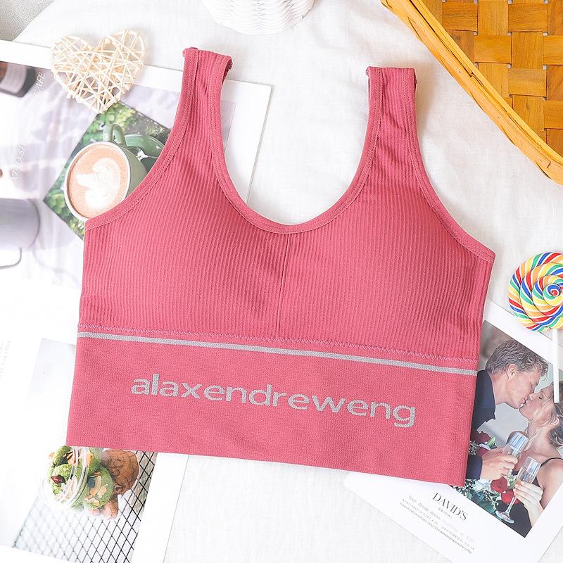 U-shaped Beautiful Back Wrap Tube Top Seamless Thread Sports Vest Wireless Underwear M-2XL