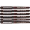 Rotring Tikky Graphic Pigment Liner 0.3mm & 0.5mm Pens - 3 Black Pigment Ink, Fiber Tips, Set of ...