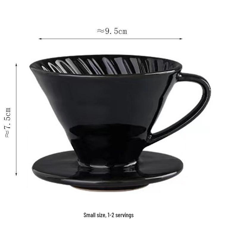 Set Portafiltro per Caffè Pour-Over V60 in Ceramica Nordica, Stile Semplice