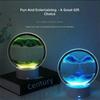 Rotating Hourglasses Lights Sand Art Liquid Motion with Lights Glass Sand Picture Lamp for Desk Use, Calm Display Lights for Bedroom Study Reading