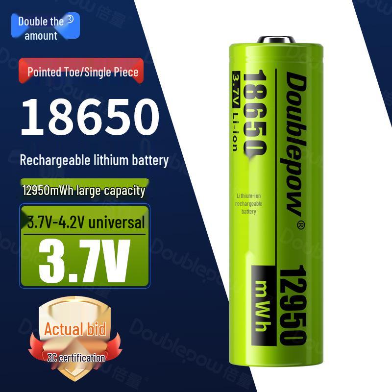 18650 Lithium Battery: High-Capacity Rechargeable Power for Strong Light Flashlights, Small Fans, and Desk Lamps