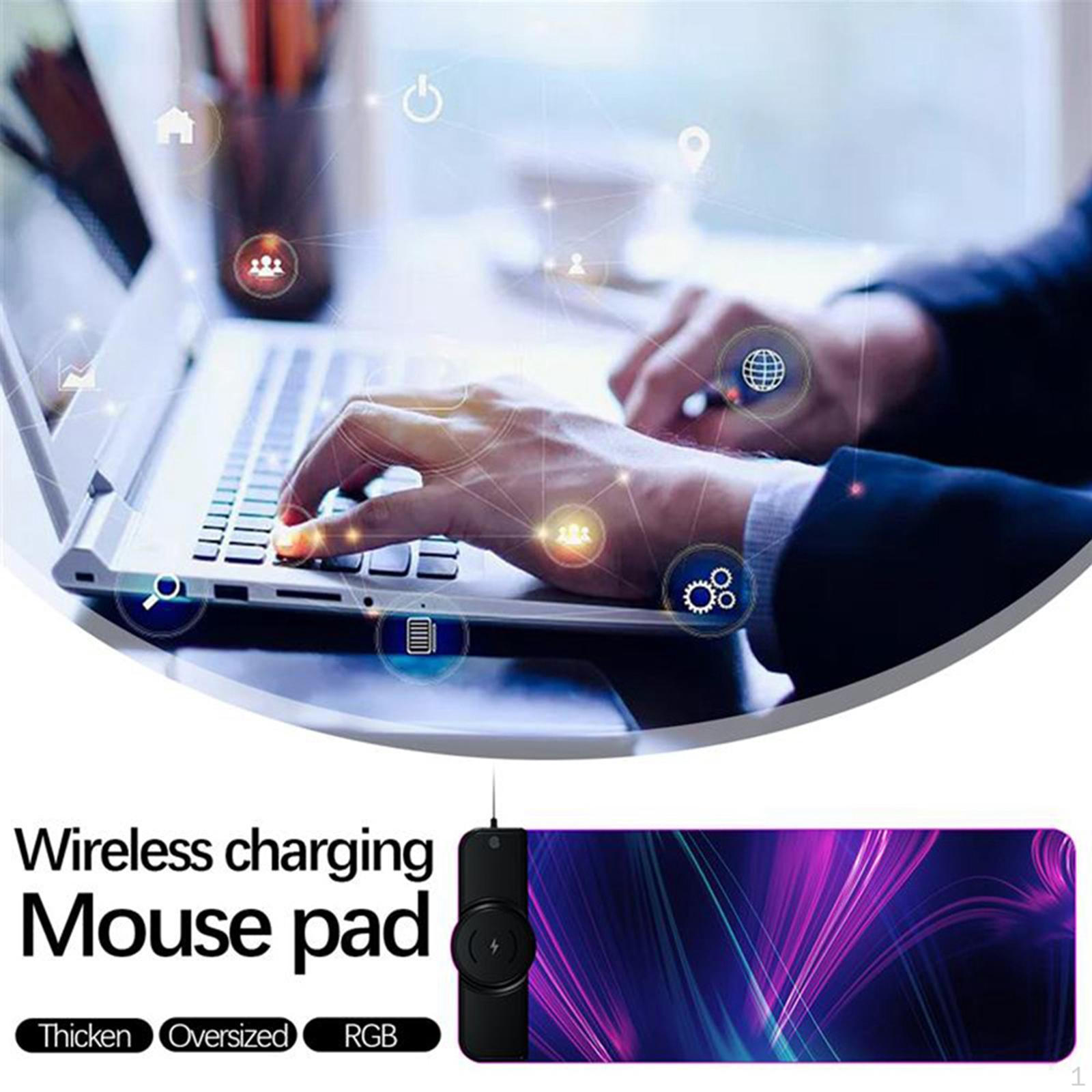 

10W Charging Keyboard Pad, Extra Large, Anti- Rubber Base Colorful