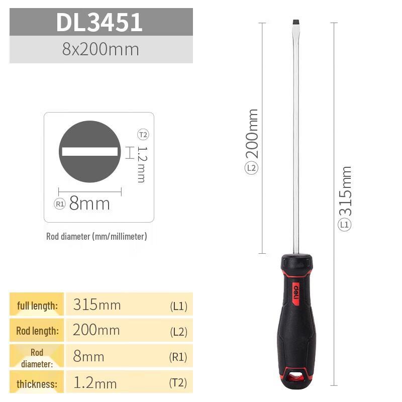 Deli Slotted Screwdriver