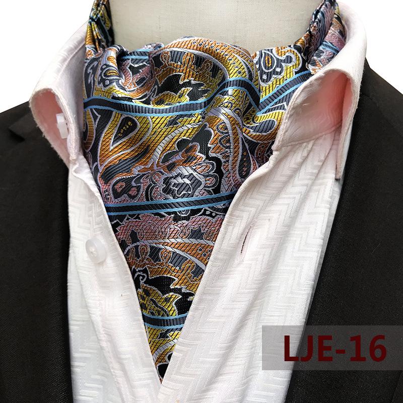 Men's Wide Tie Large Pattern Snood Scarf