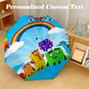 Windproof Folding Umbrella, 8‑Rib Auto Open Close Numberblocks Umbrella for Rain Sun Protection