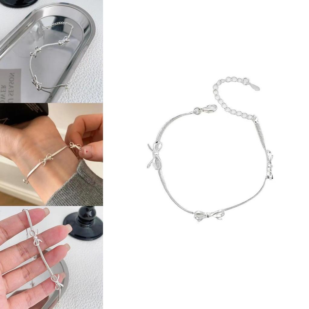 Chic Geometric Copper Butterfly Chain Bracelet Sophisticated Lightweight Jewelry For Women