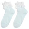 5 Paar Damen Frühling/Sommer Spitze Socken Damen Mittelschaft Socken Damen Einfarbig Damen Socken