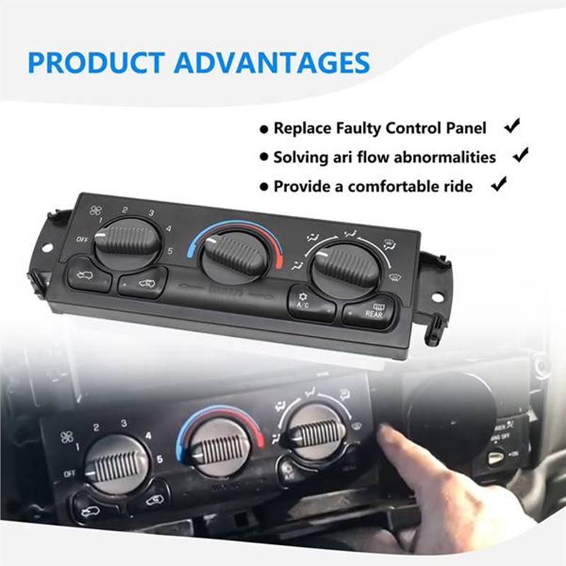 Climate Control Module 599-218 For Silverado GMC Sierra 1500 2500 3500 A/C Heater Control Switch(1999- 2002)