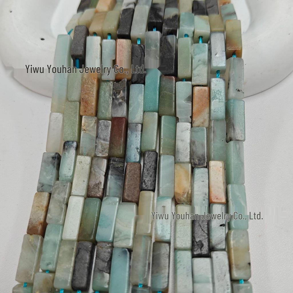 4x13mm Natural Stone Rectangle Bar Beads for DIY Jewelry and Bracelets