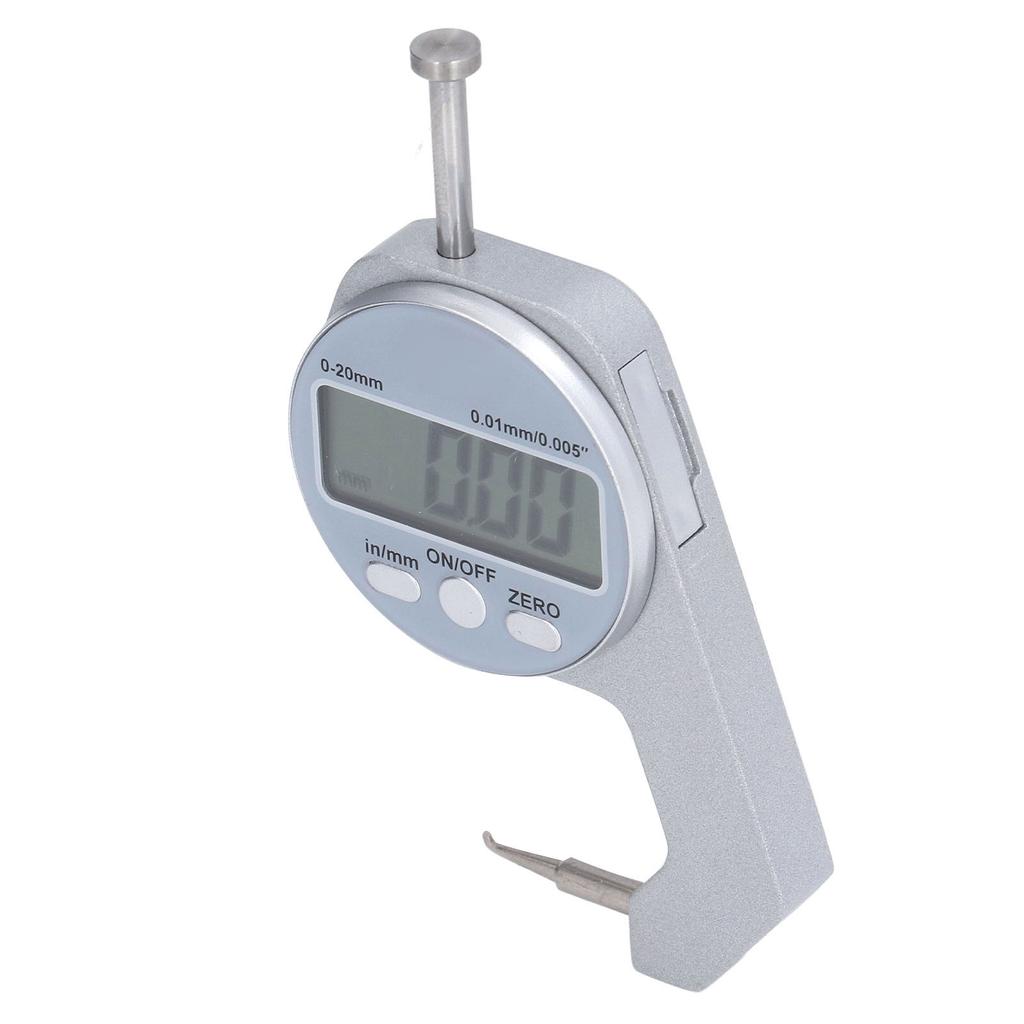 Thickness Gauge 0?20MM Range Digital Display Small Curved Tip Mini Thickness Gauge
