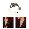 2pcs Enamel Kois Fish Badge Set Stylish Yin Yang Lapel Pins for Backpacks Women Men Breastpin Versatile Badge Jewelry