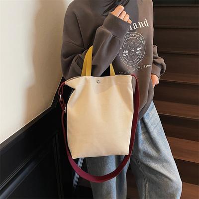 Canvas Tragetasche Große Kapazität Damen Pendler Umhängetasche