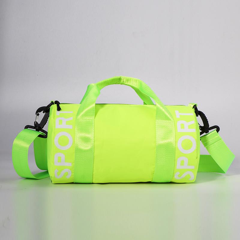 

Весенне-летняя спортивная сумка кроссбоди макаронных цветов: Водонепроницаемая бочка большой вместимости для мужчин и женщин JSB229 without Waterproof Bag 28x16 неоновый зеленый