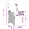 Vidaxl 7-Cz. Zestaw Mebli Ogrodowych Z Poduszkami, Czarny, Polirattan
