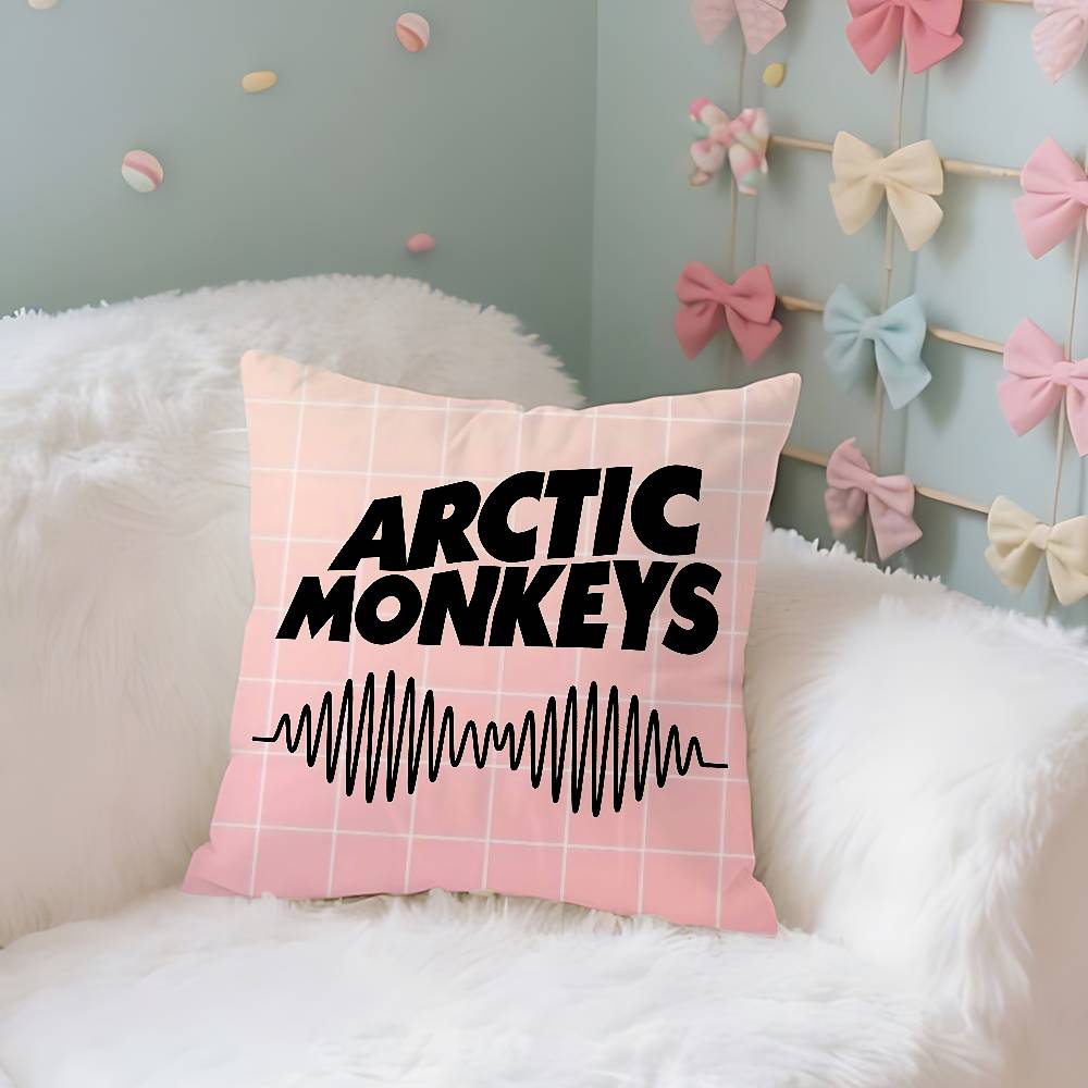 A-Arctic M-Monkeys Band Kissenbezug Dekokissenbezug Nordischer Vintage-Stil Kissenbezüge Zuhause Wohnzimmer Sofa Couch Sitz