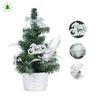 20/30/40cm DIY Christmas Desktop Tree with Ornaments - Potted Decorations