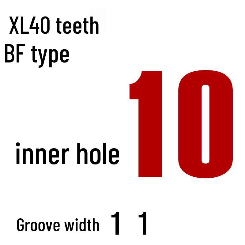 Aluminiumlegierung XL 40-Zahn Synchronriemenscheibe, Bohrungsgrößen: 6-20mm