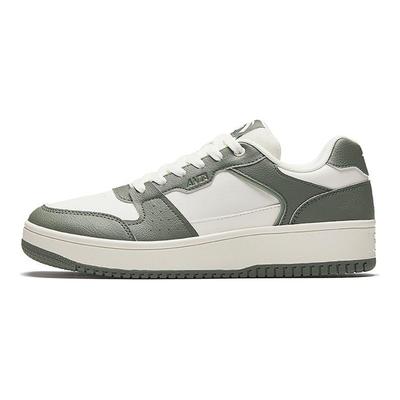 Bamboo Break Casual Comodo Semplice Versatile Antiscivolo Resistente all'Usura Scarpe da Skate Basse Sneaker da Uomo Bianco Verde 112448010-6