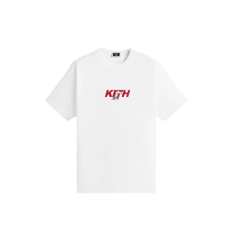 KITH Для Peanuts Snoopy Скейтборд Быстрый Логотип Футболка KHM033392-101 M