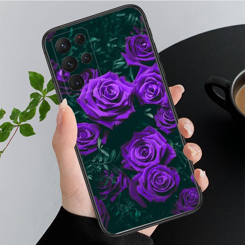 Phone Case for Samsung Galaxy A35 A55 A54 A15 A25 A05s A05 A22 A24 A52 A33 A34 M34 M14 M54 M23 Purple Aesthetic Case Funda