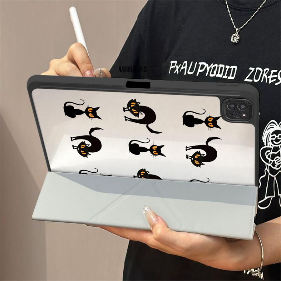Cartoon Cat Dog Tablet Case For iPad Pro 11th 10th 9th 8th 7th 12.9inch Pro 2025 Air 4 5 M3 M2 1 2 M4 11inch Mini 6 7 Holder