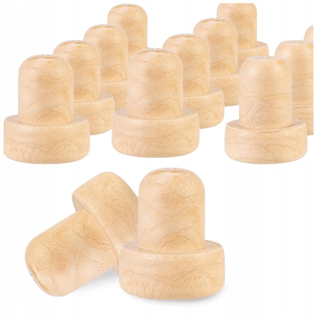 50 Pcs Wine Bottle Corn Synthetic Mushroom Corks 17.5Mm Bottle Stopper