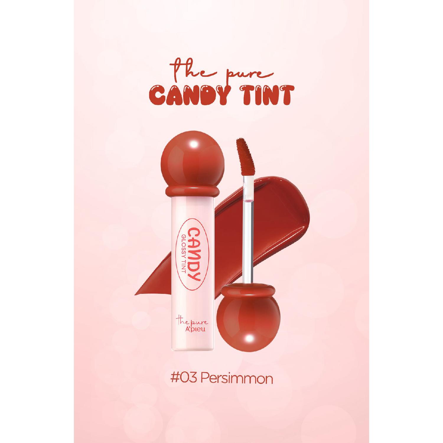 

Стойкий, блестящий оттенок, тинт на водной основе A pieu The Pure Candy Tint (№03 Хурма)