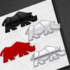 Auto Metall Karosserie Nashorn Rhinoceros Logo Aufkleber Kühlergrill Abzeichen Kofferraum Embleme Sticker Zubehör