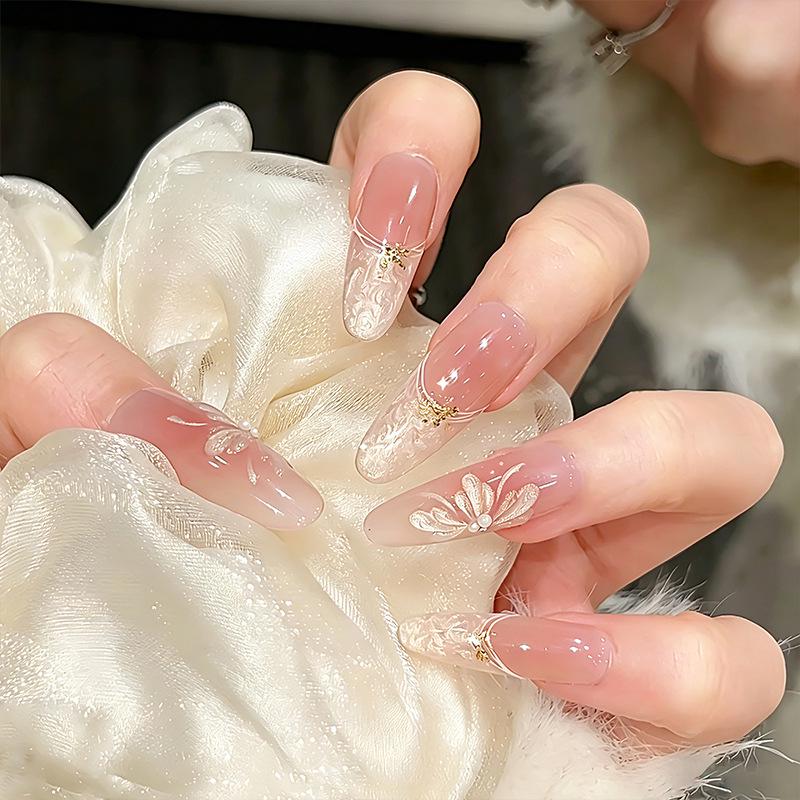 Wearable Sweet Cute High-End Handmade Nail Art Tips False Nails