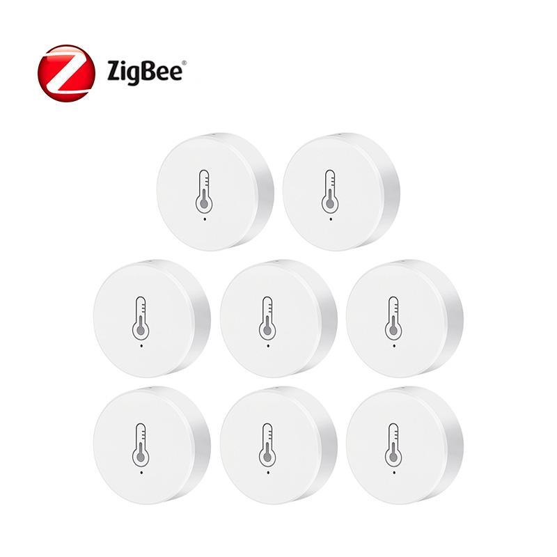 Tuya ZigBee Real Time Temperature And Humidity Sensor Work With Alexa Google Home Smart Home Smart Life/Tuya Smart App Control