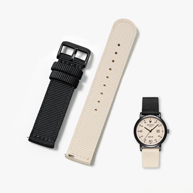 

20mm Waterproof Sailcloth Watch Strap Two-Sided Nylon Watchband Quick Release Band Sport Belt 20mm