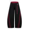 BeatStreet Women's Trousers Elastic High Waist Loose Striped Decoration Wide Leg Female Casual Pants 2026 New Fashion Winter 29A4093