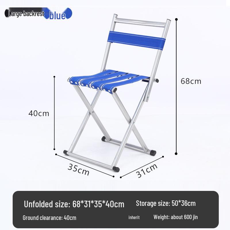 Portable Folding Backrest Chair for Camping, Fishing, Home, and Outdoor Use
