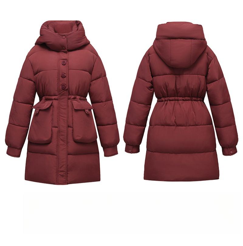 2025 New Winter Fashion Women Long Down Cotton Coat Loose Korean Style Warm Jacket Trendy