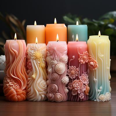 Spring Scented Candle Silicone Mold DIY Creative Plaster Aroma Stone Making Kit