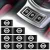 2/5/10Pcs Carbon Fiber Steering Wheel Car Logo Emblem 3D Stickers ForNismo Qashqai X J10 Trail Tiida Juke Teana Pulsar Altima