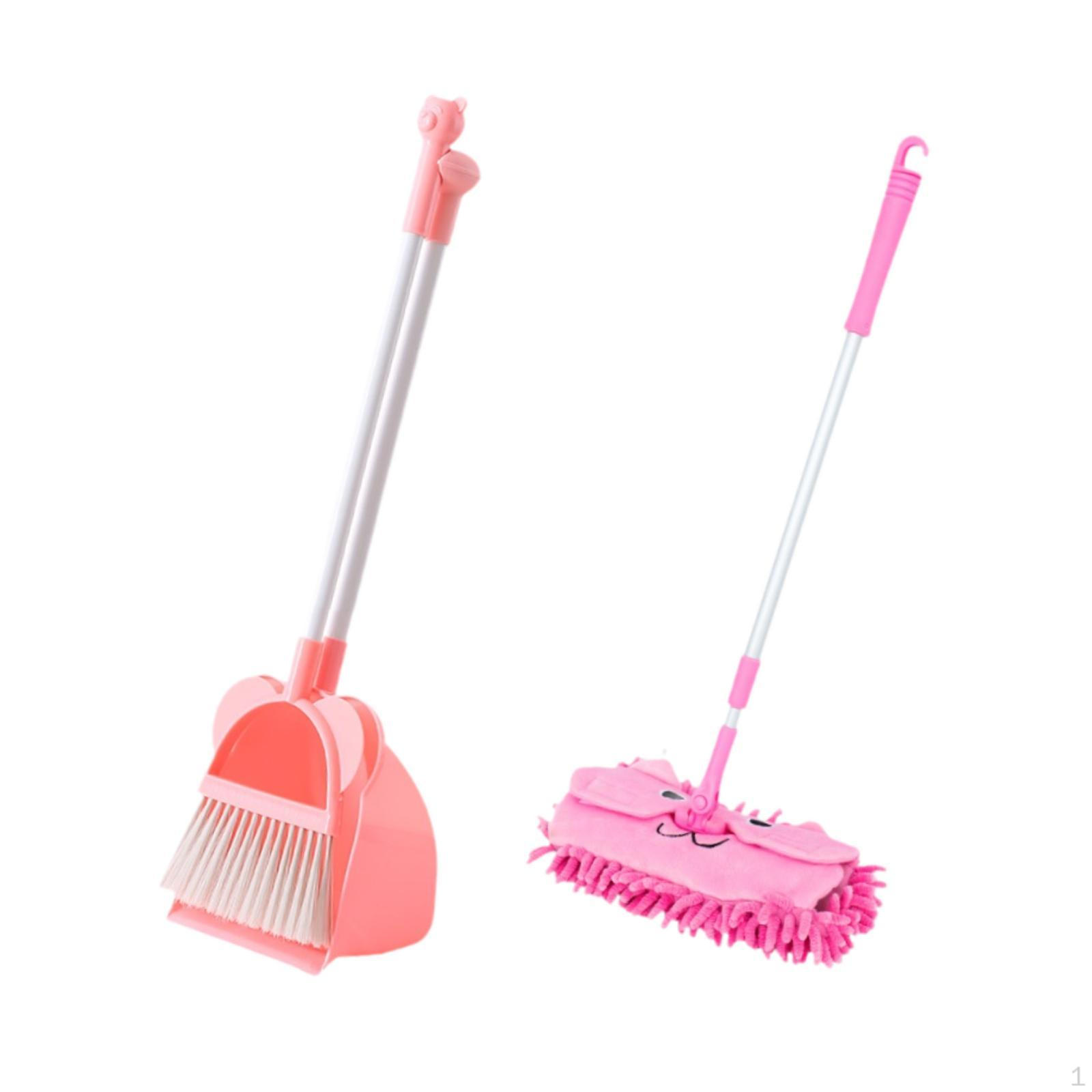 

Метла и совок для юных уборщиков pink mop