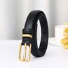 Light Luxury Leather Pure Cowhide Belt Women'S Simple And Versatile Korean Version Ins Style Advanced Sense Casual Thin Belt Women