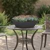 Garden Planter Black 50 X 50 X 15 Cm Cold Rolled Steel