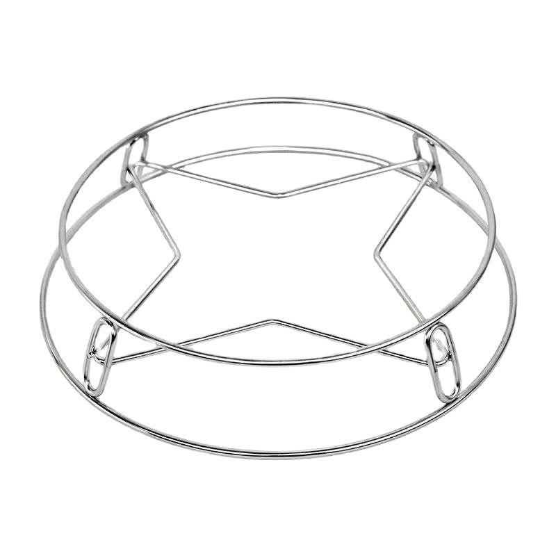 Heavy Duty Stainless Steel Pot Stand Kitchen Organizer Heatproof Rack for Pots Pans and Steamers Durable Cooking Shelf