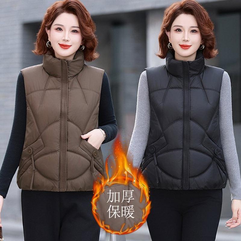 Autumn and winter new down cotton vest women's short outer vest winter vest