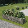 VidaXL Raised Bed with Gabion Galvanized Steel 270x50x50 Cm Planter Garden 143563