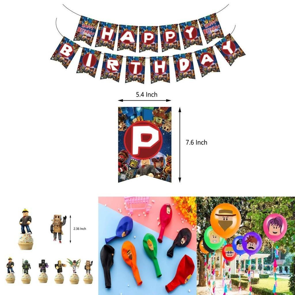 Premium Quality Roblox Birthday Party Supplies For Kids And Boys Decorations