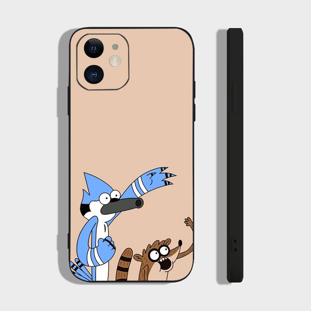 R-regular Cartoon Show Phone Case For IPhone 17 Air 16 15 14 13 Pro Max 11 12 Black Silicone Cover